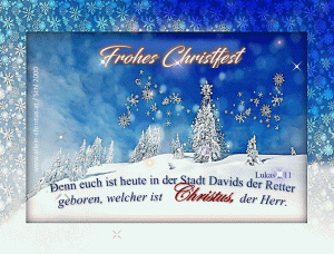 Lukas 2,11 - Denn euch ist heute in der Stadt Davids der Retter geboren, welcher ist Christus, der Herr.