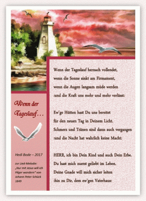 Wenn der Tageslauf - Hedi Bode - Lied