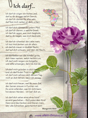 Ich darf von Margarete B&ouml;er