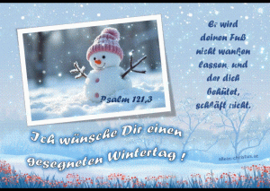 Psalm 121,3 - Er wird deinen Fu&szlig; nicht wanken lassen, und der dich beh&uuml;tet, schl&auml;ft nicht.