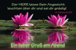 4. Mose 6,25 - Der Herr lasse sein Angesicht leuchte &uuml;ber dir und sei dir gn&auml;dig