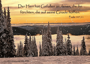 Psalm 147,11 - ...der Herr hat Gefallen an denen, die ihn f&uuml;rchten, die auf seine Gnade hoffen