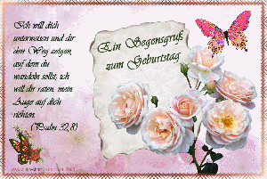 Psalm 32,8 - Ich will dich unterweisen und dir den Weg zeigen, auf dem du wandeln sollst...