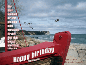 5. Mose 31,8 - Der Herr wird mit dir sein und dich nicht verlassen; f&uuml;rchte dich nicht und sei unverzagt