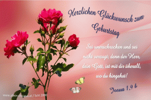 Josua 1,9 b - Sei unerschrocken und sei nicht verzagt, denn der Herr, dein Gott, ist mit dir &uuml;berall, wo du hingehst