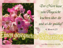 4. Mose 6,25 - Der Herr lasse sein Angesicht leuchte &uuml;ber dir und sei dir gn&auml;dig