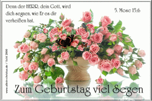 5. Mose 15,6 - Denn der Herr, dein Gott, wird dich segnen, wie er es dir verhei&szlig;en hat